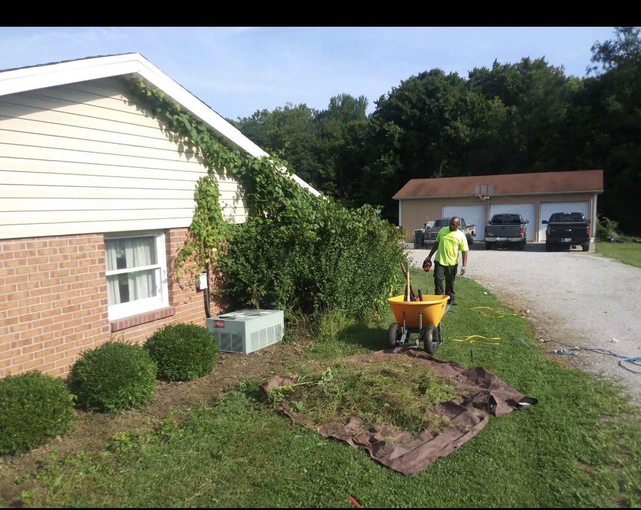 Rural landscaping and property beautification project